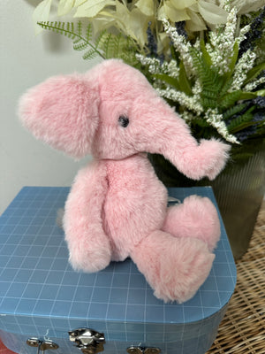 Effie Elephant Small Bubblegum Pink Bear & Me Plush Animal
