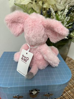 Effie Elephant Small Bubblegum Pink Bear & Me Plush Animal