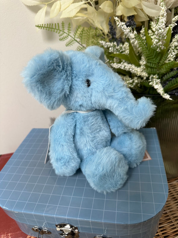 Effie Elephant Small Powder Blue Bear & Me Plush Animal