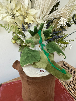 Signals Green Plush Miniature Dragon Cuddle Cubs by Charlie Bears