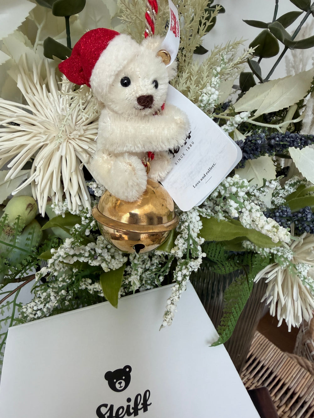 Christmas Steiff Teddy Bear Ornament No 856