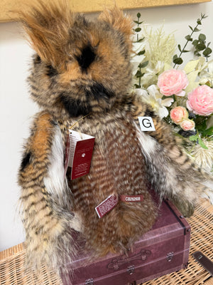 Group Captain Morris Charlie Bears Plush Collection Owl Option G