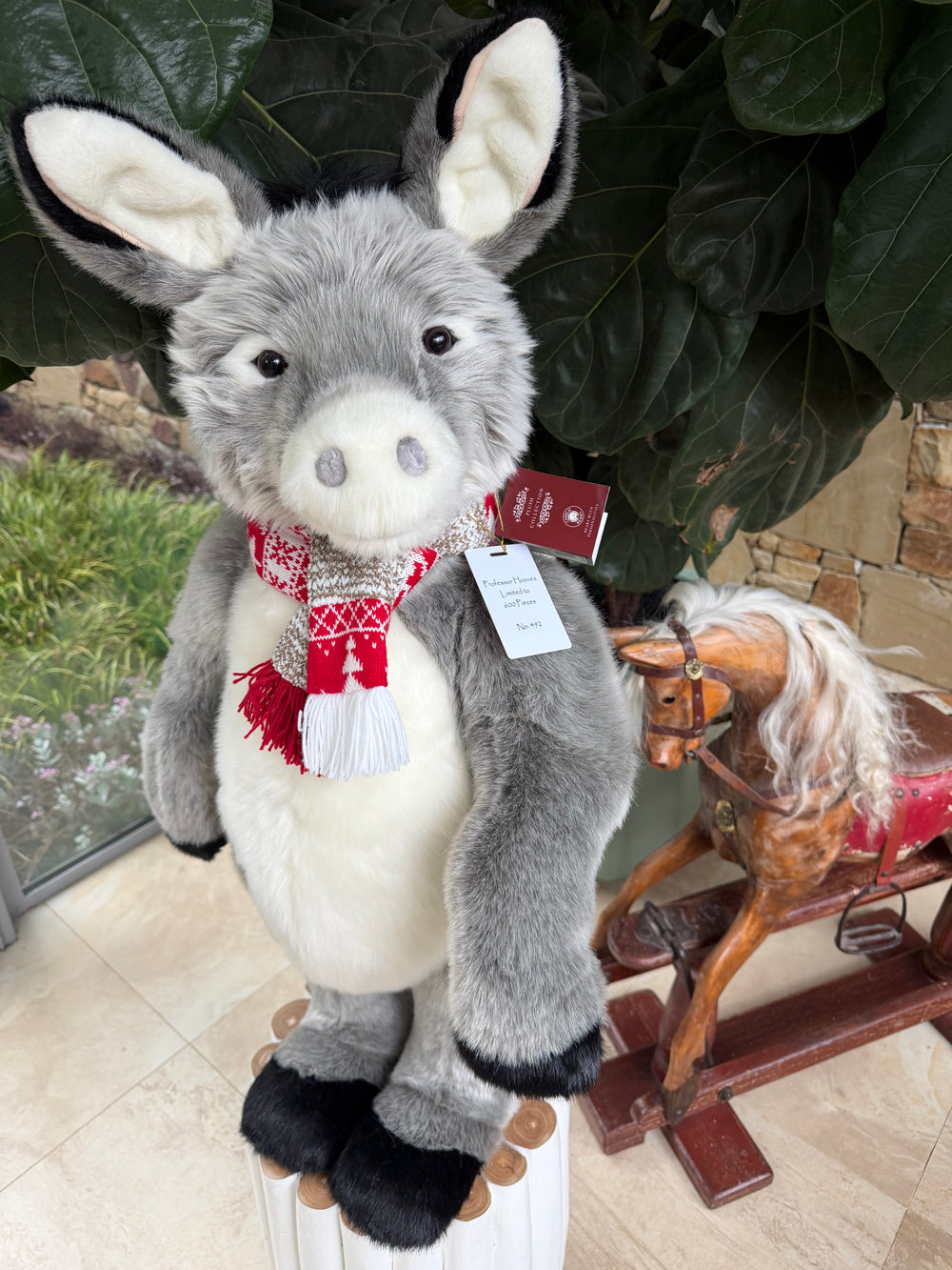 Professor Hooves Large Standing Plush Limited Edition Donkey No 492