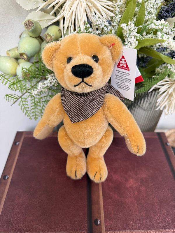 Teddy Bruno Honey Mohair Small 20cm traditional jointed Teddy Bear