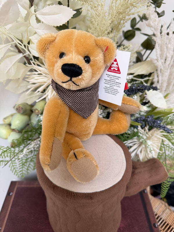 Teddy Bruno Honey Mohair Small 20cm traditional jointed Teddy Bear