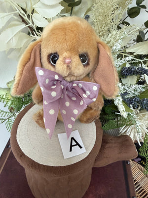 Molly Dot Velvet Brown 16cm Miniature Clemens Collectors Spring Bunny Rabbit Option A
