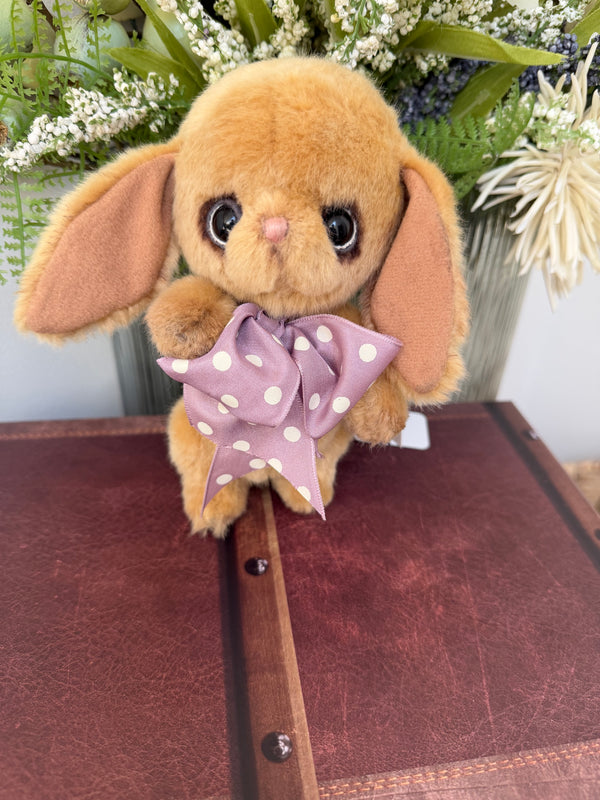 Molly Dot Velvet Brown 16cm Miniature Clemens Collectors Spring Bunny Rabbit Option A