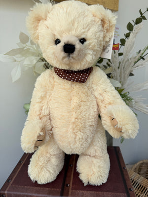 Teddy Javier 40cm Clemens Soft Plush Cream fully jointed Teddy Bear