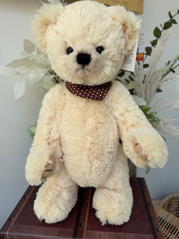 Teddy Javier 40cm Clemens Soft Plush Cream fully jointed Teddy Bear