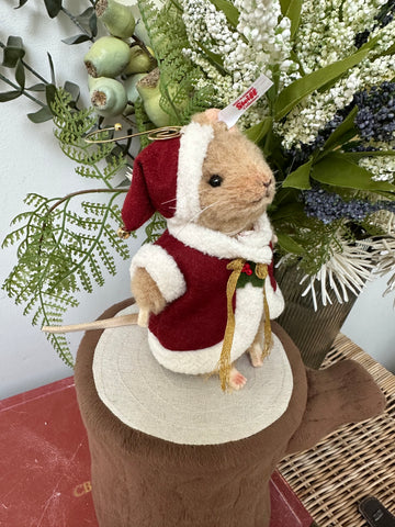 Santa Mouse Steiff Christmas Decoration Limited Edition Ornament No 1271