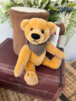Teddy Bruno Honey Mohair Small 20cm traditional jointed Teddy Bear