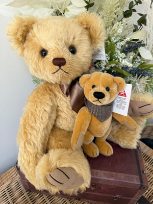 Teddy Bruno Honey Mohair Small 20cm traditional jointed Teddy Bear