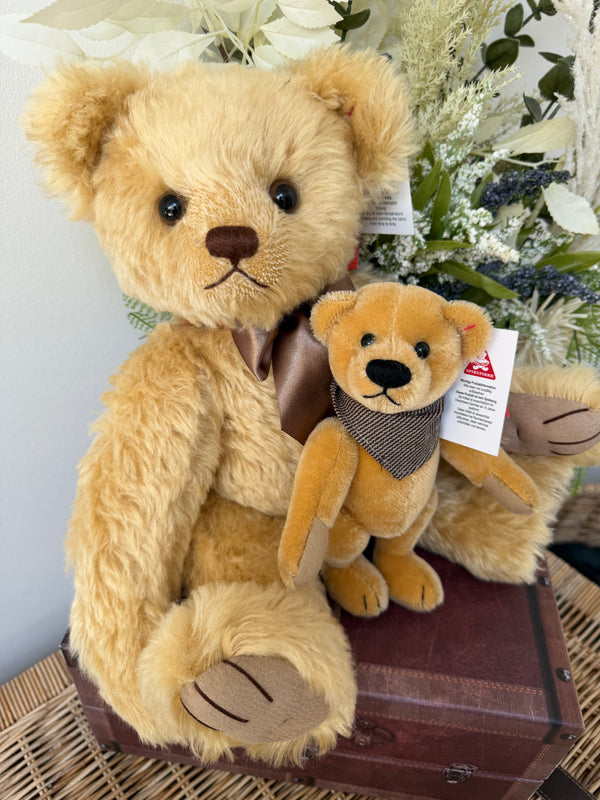 Teddy Bruno Honey Mohair Small 20cm traditional jointed Teddy Bear