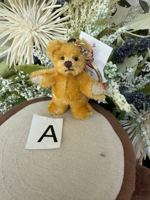 Nostalgia 8cm Key Ring Gold Mohair Bag Charm