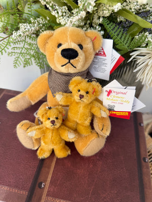 Teddy Bruno Honey Mohair Small 20cm traditional jointed Teddy Bear