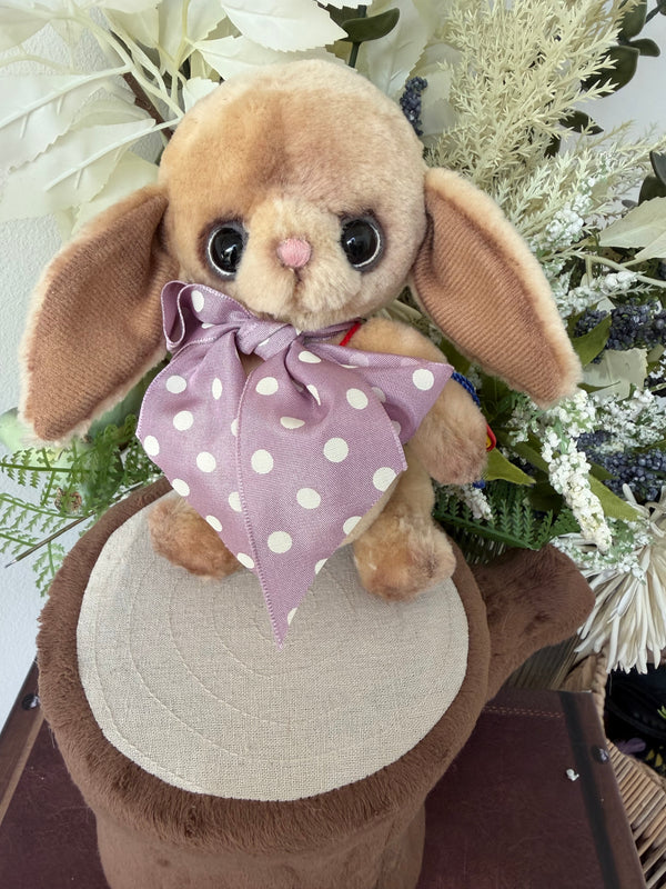 Molly Dot Velvet Brown 16cm Miniature Clemens Collectors Spring Bunny Rabbit Option D