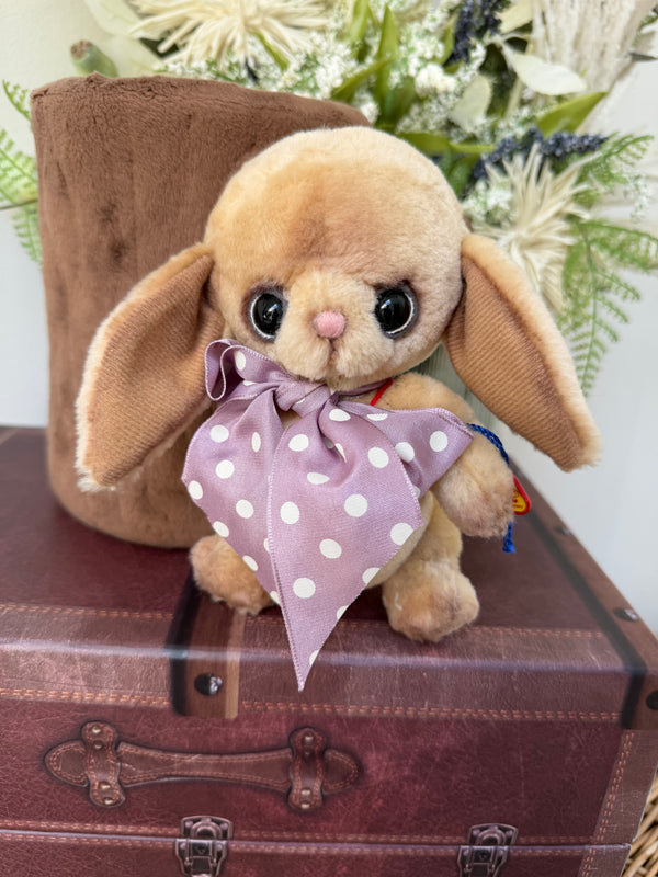 Molly Dot Velvet Brown 16cm Miniature Clemens Collectors Spring Bunny Rabbit Option D