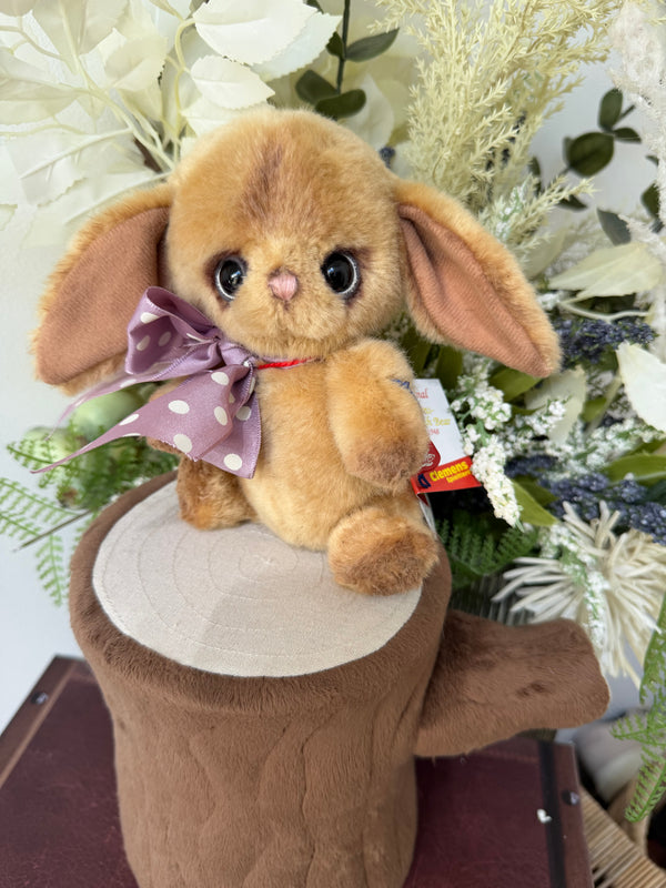 Molly Dot Velvet Brown 16cm Miniature Clemens Collectors Spring Bunny Rabbit Option E