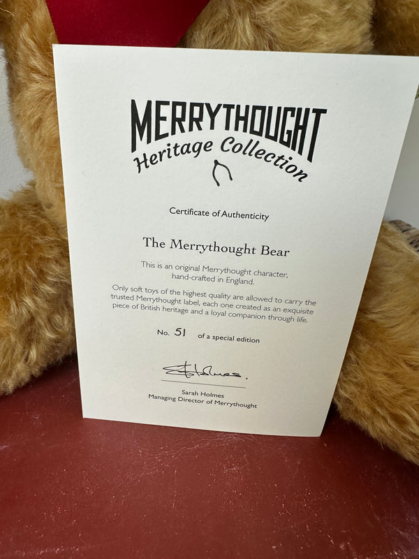 The Merrythought Growler Bear Heritage Collection No 51