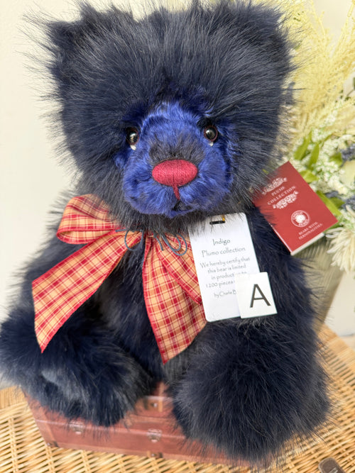 Indigo Charlie Bears 2026 Plush Collection Plumo Teddy Bear