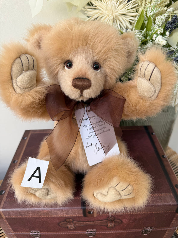 Anniversary Scribbles Hand Signed Charlie Bears Plush Collectable Teddy Bear