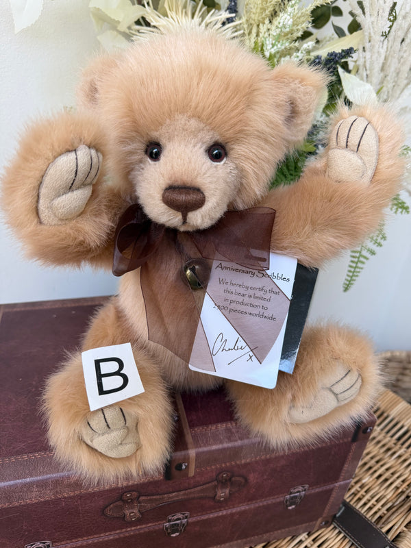 Anniversary Scribbles Hand Signed Charlie Bears Plush Collectable Teddy Bear