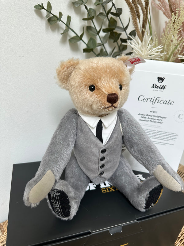 007 2024 James Bond Goldfinger Musical Teddy Bear No 291
