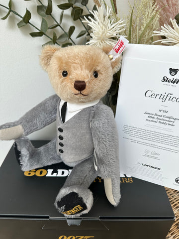 007 2024 James Bond Goldfinger Musical Teddy Bear No 292