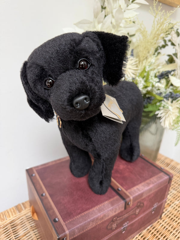 Black Labradoror Merrythought Mohair Plush Collectable Puppy Dog.