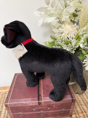 Black Labradoror Merrythought Mohair Plush Collectable Puppy Dog.