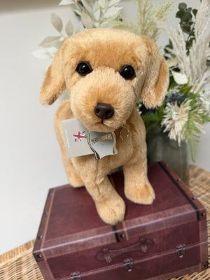 Yellow Labradoror Merrythought honey coloured Mohair Plush Collectable Puppy Dog.