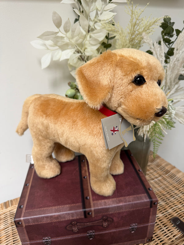 Yellow Labradoror Merrythought honey coloured Mohair Plush Collectable Puppy Dog.