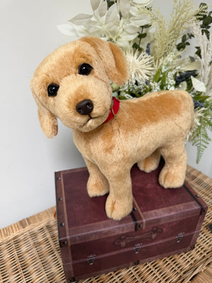 Yellow Labradoror Merrythought honey coloured Mohair Plush Collectable Puppy Dog.