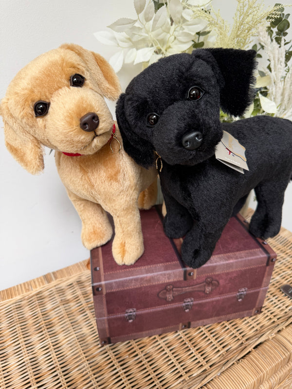Black Labradoror Merrythought Mohair Plush Collectable Puppy Dog.