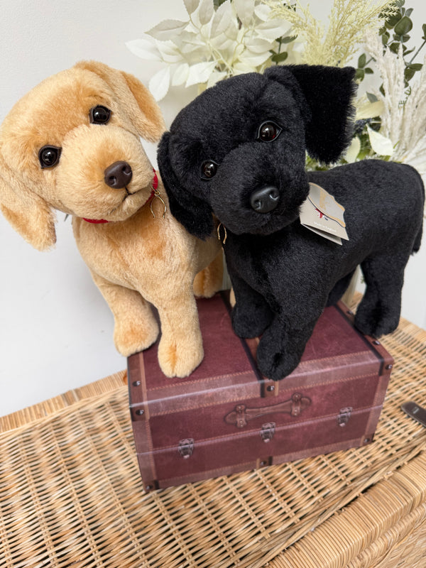 Yellow Labradoror Merrythought honey coloured Mohair Plush Collectable Puppy Dog.
