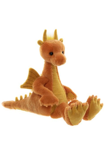 Diamonds Charlie Bears Bearhouse Plush Orange Dragon