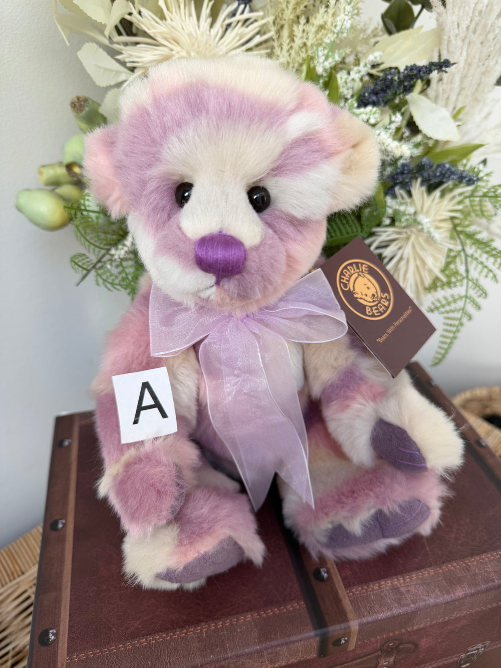 Hollyhock Charlie Bears Pink Pastel Plush Collection Teddy Bear