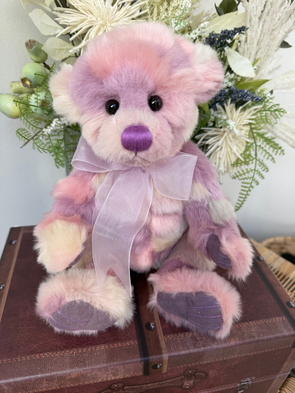 Hollyhock Charlie Bears Pink Pastel Plush Collection Teddy Bear