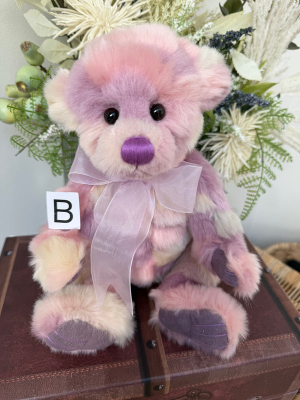 Hollyhock Charlie Bears Pink Pastel Plush Collection Teddy Bear