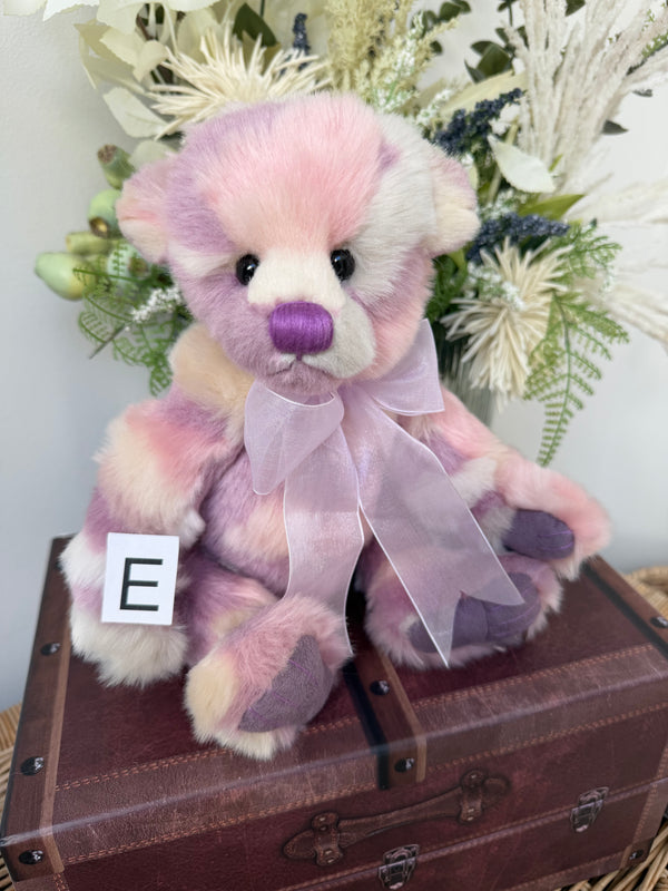 Hollyhock Charlie Bears Pink Pastel Plush Collection Teddy Bear