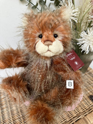 Bonfire Toffee Charlie Bears Plush Collection Teddy Bear