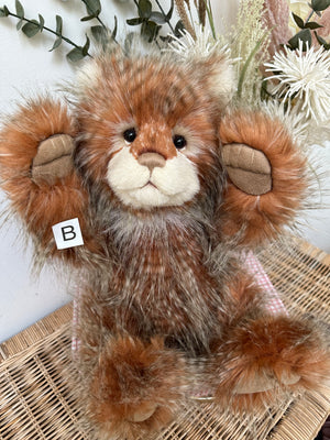 Bonfire Toffee Charlie Bears Plush Collection Teddy Bear