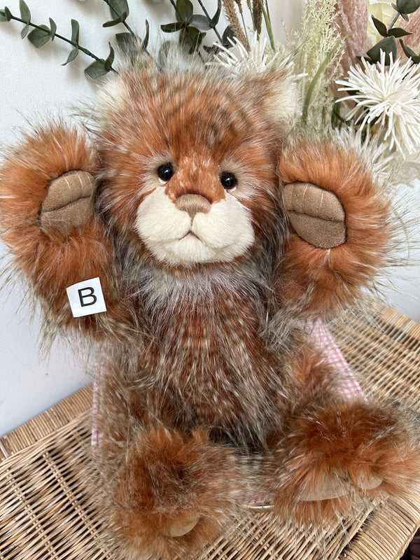 Bonfire Toffee Charlie Bears Plush Collection Teddy Bear