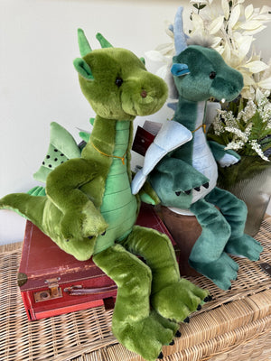 Deck Charlie Bears Bearhouse Large Plush Green Dragon