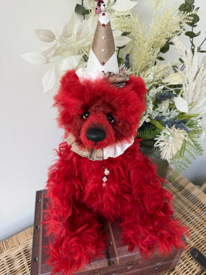 Skelton Limited Edition Alpaca / Mohair Limited Edition Clown Bear No 127