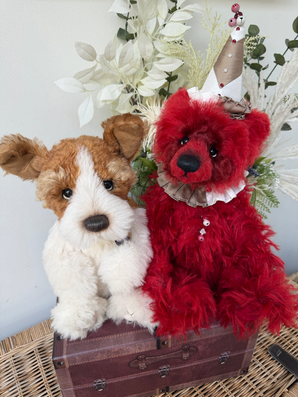 Skelton Limited Edition Alpaca / Mohair Limited Edition Clown Bear No 127