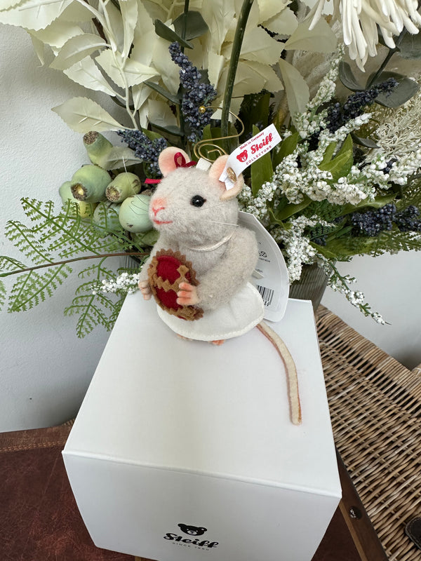 Steiff Miniature Bakery Mouse Limited Edition Ornament No 712
