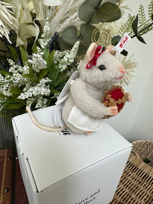 Steiff Miniature Bakery Mouse Limited Edition Ornament No 712