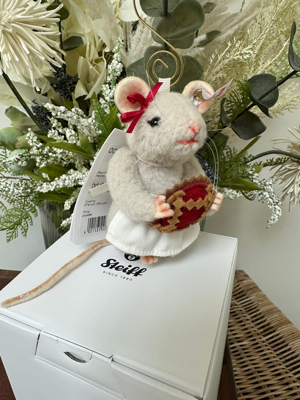 Christmas Steiff Bakery Mouse Limited Edition Ornament No 706