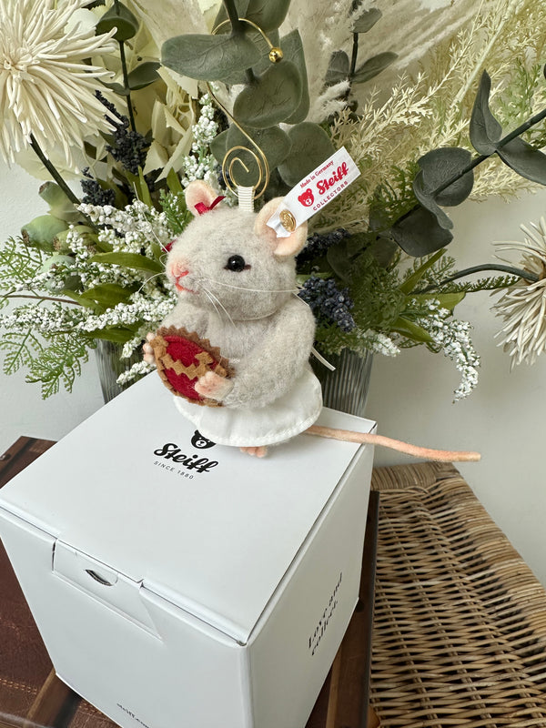 Steiff Miniature Bakery Mouse Limited Edition Ornament No 706
